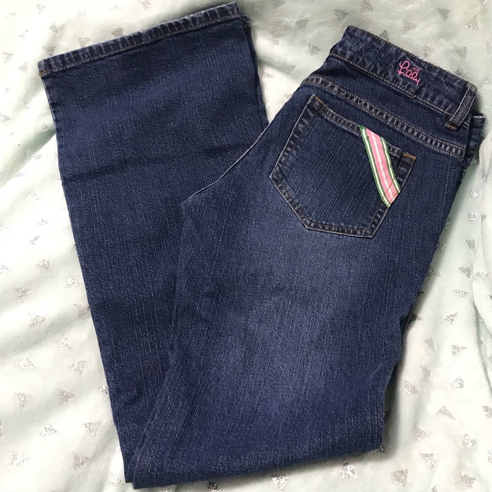 Lily Pulitzer Boot Cut Jean Size 4